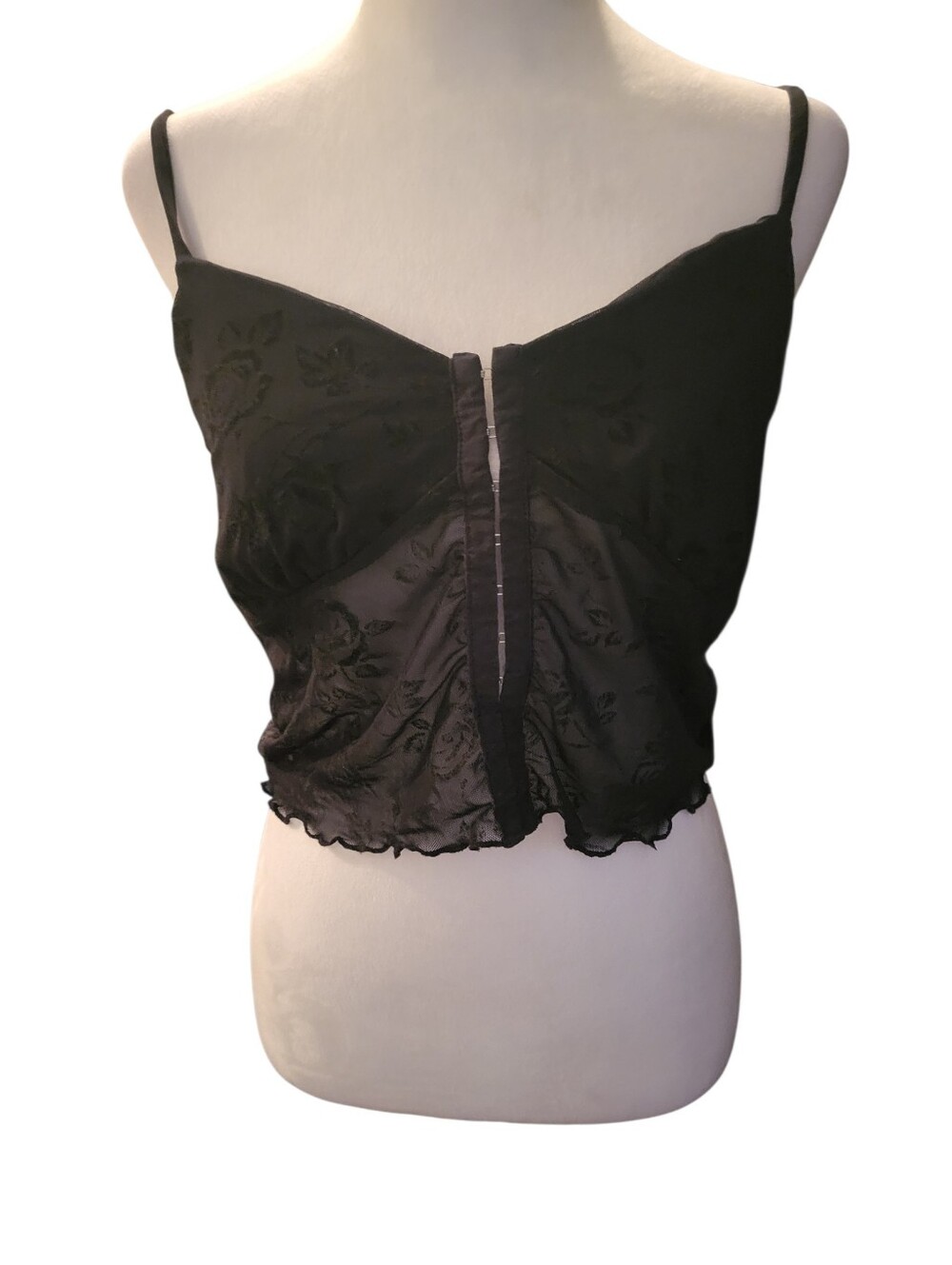 One Clothing Crop Top Black sz XL